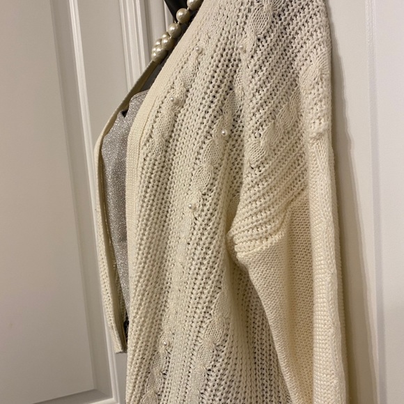 Cropped Cardigan, Pearl details - Size L - Picture 6 of 7